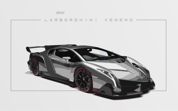 Vehicles Lamborghini Veneno Lamborghini Car Black & White HD Wallpaper | Background Image