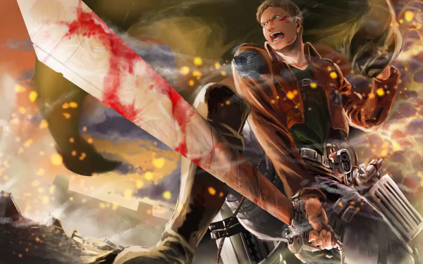 Reiner Braun Anime Attack on Titan HD Desktop Wallpaper | Background Image