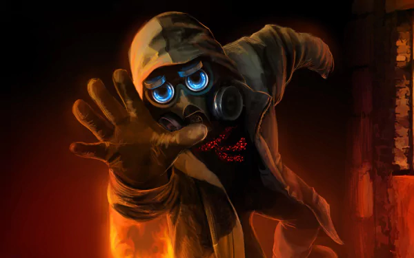 gas mask Comic Romantically Apocalyptic HD Desktop Wallpaper | Background Image