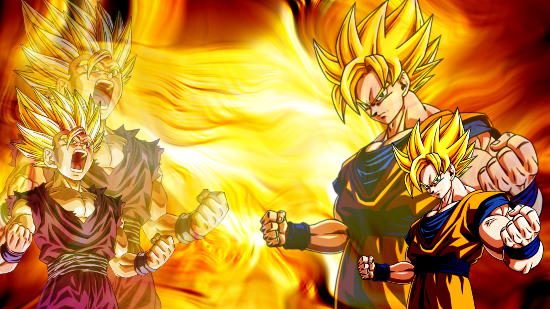 Wallpaper super saiyan dragon ball z, art desktop wallpaper, hd