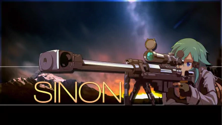 Sinon (Sword Art Online) Anime Sword Art Online II HD Desktop Wallpaper | Background Image