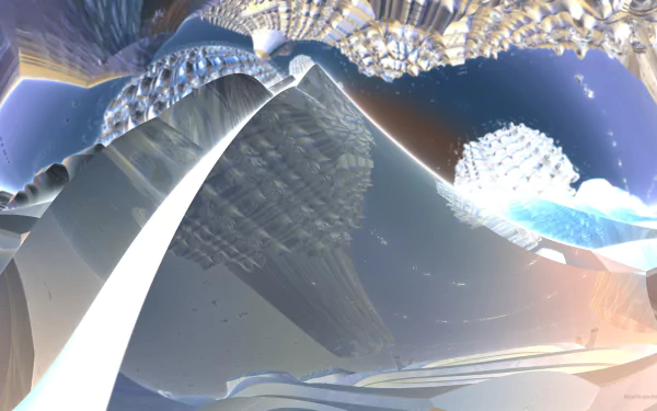  Ice Pyramids - 3d Fractal Art