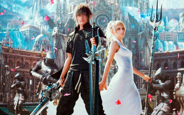 Video Game Final Fantasy XV Final Fantasy Noctis Lucis Caelum Lunafreya Nox Fleuret HD Wallpaper | Background Image