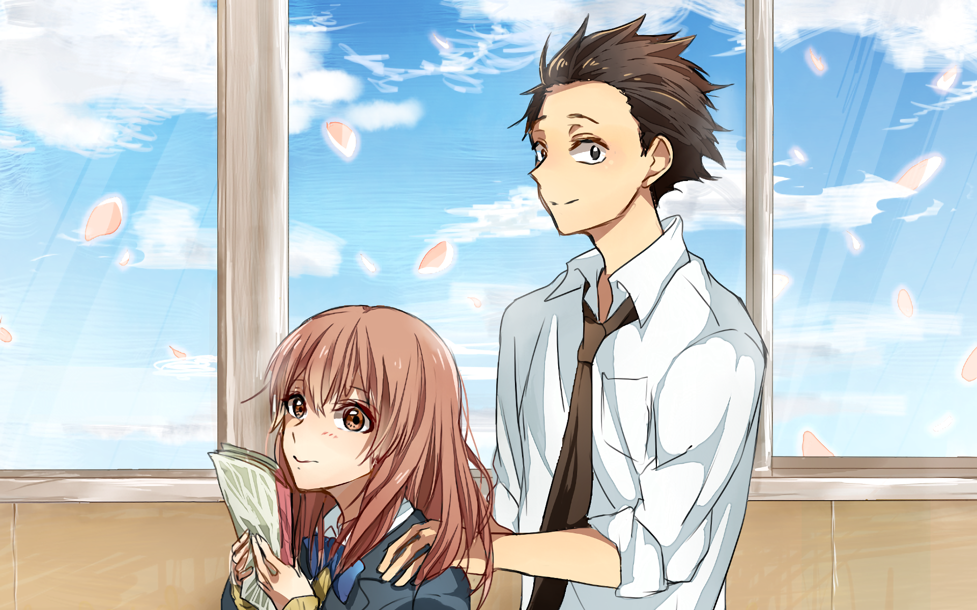 Download Shouya Ishida Shouko Nishimiya Anime A Silent Voice HD Wallpaper