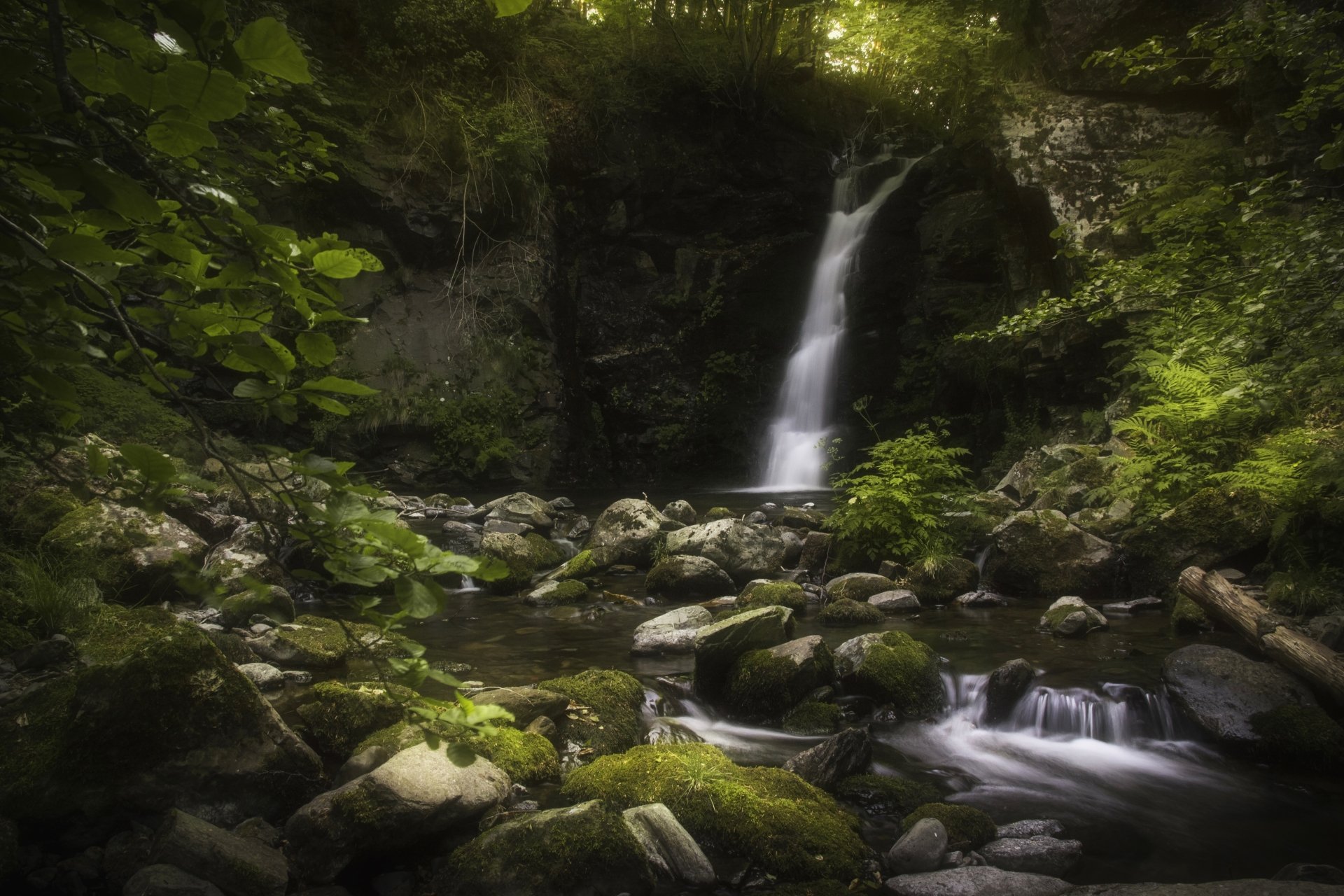 Download Stream Nature Waterfall 4k Ultra HD Wallpaper