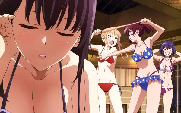 Anime Saekano: How to Raise a Boring Girlfriend Utaha Kasumigaoka Eriri Spencer Sawamura Michiru Hyodo Izumi Hashima HD Wallpaper | Background Image