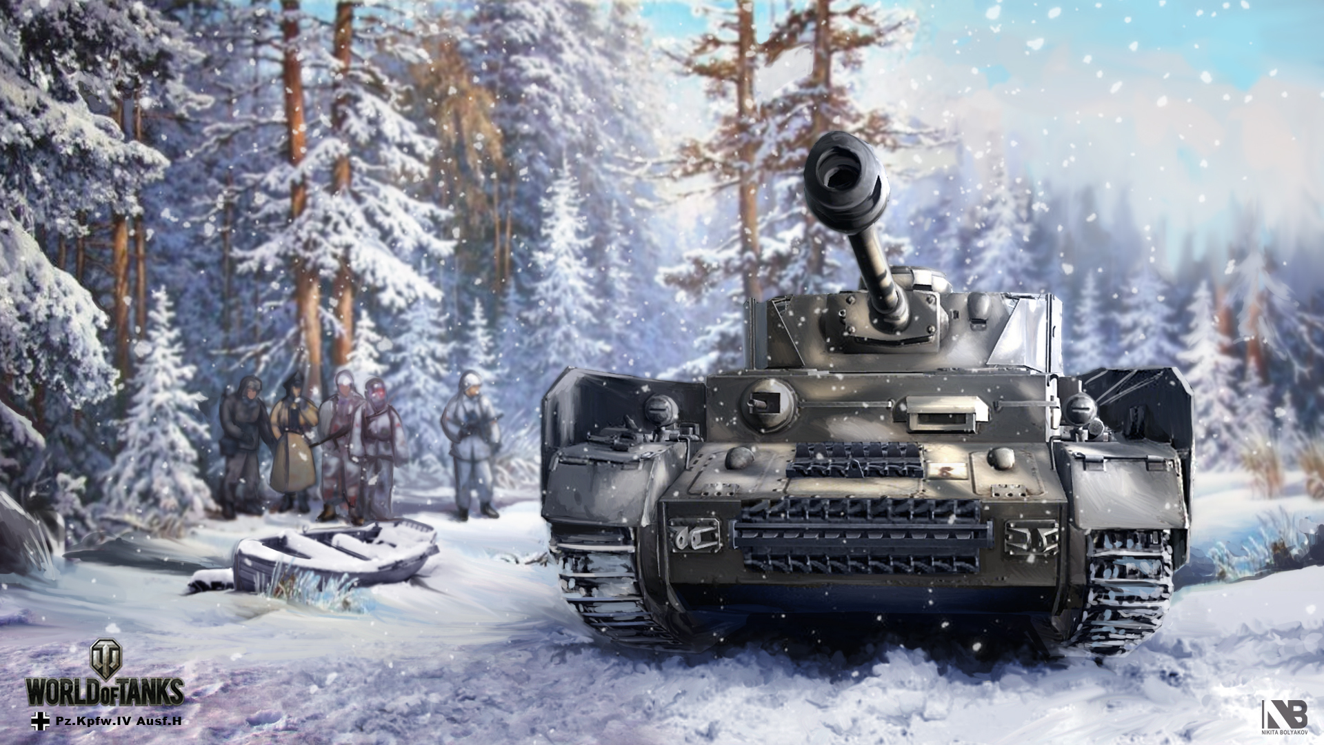 Download Snowfall Winter Tank Video Game World Of Tanks Hd Wallpaper