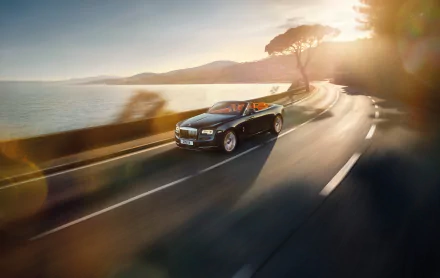 black car grand tourer car Rolls-Royce vehicle Rolls-Royce Dawn HD Desktop Wallpaper | Background Image