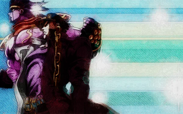 Star Platinum (Jojo's Bizarre Adventure) Jotaro Kujo Anime Jojo's Bizarre Adventure HD Desktop Wallpaper | Background Image