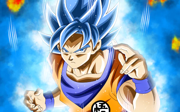 Goku from Dragon Ball Super in Ultra Instinct form, captured in vibrant colors as an 8K Ultra HD PC desktop wallpaper and background.