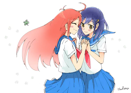 Kokona (Flip Flappers) Papika (Flip Flappers) Anime Flip Flappers HD Desktop Wallpaper | Background Image