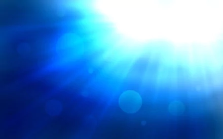 Abstract blue CGI fractal with vibrant light rays, dynamic shapes, and textured colors, designed as an HD PC desktop wallpaper and background.