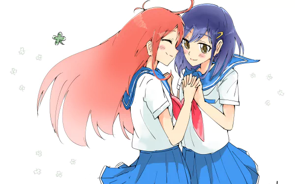 Kokona (Flip Flappers) Papika (Flip Flappers) Anime Flip Flappers HD Desktop Wallpaper | Background Image