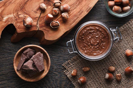 hazelnut still life food chocolate HD Desktop Wallpaper | Background Image