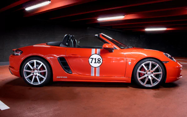 orange car car Porsche vehicle Porsche Boxster HD Desktop Wallpaper | Background Image