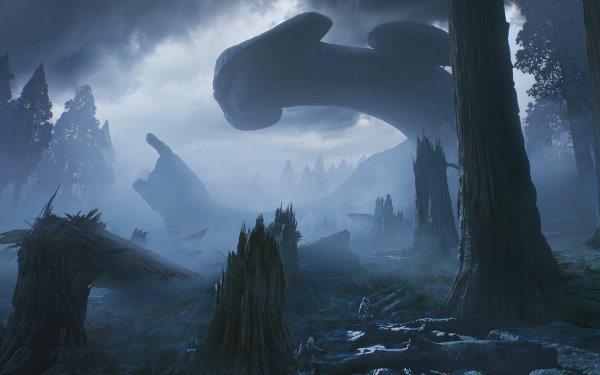 Movie Alien: Covenant Alien Xenomorph Ship Nature HD Wallpaper | Background Image