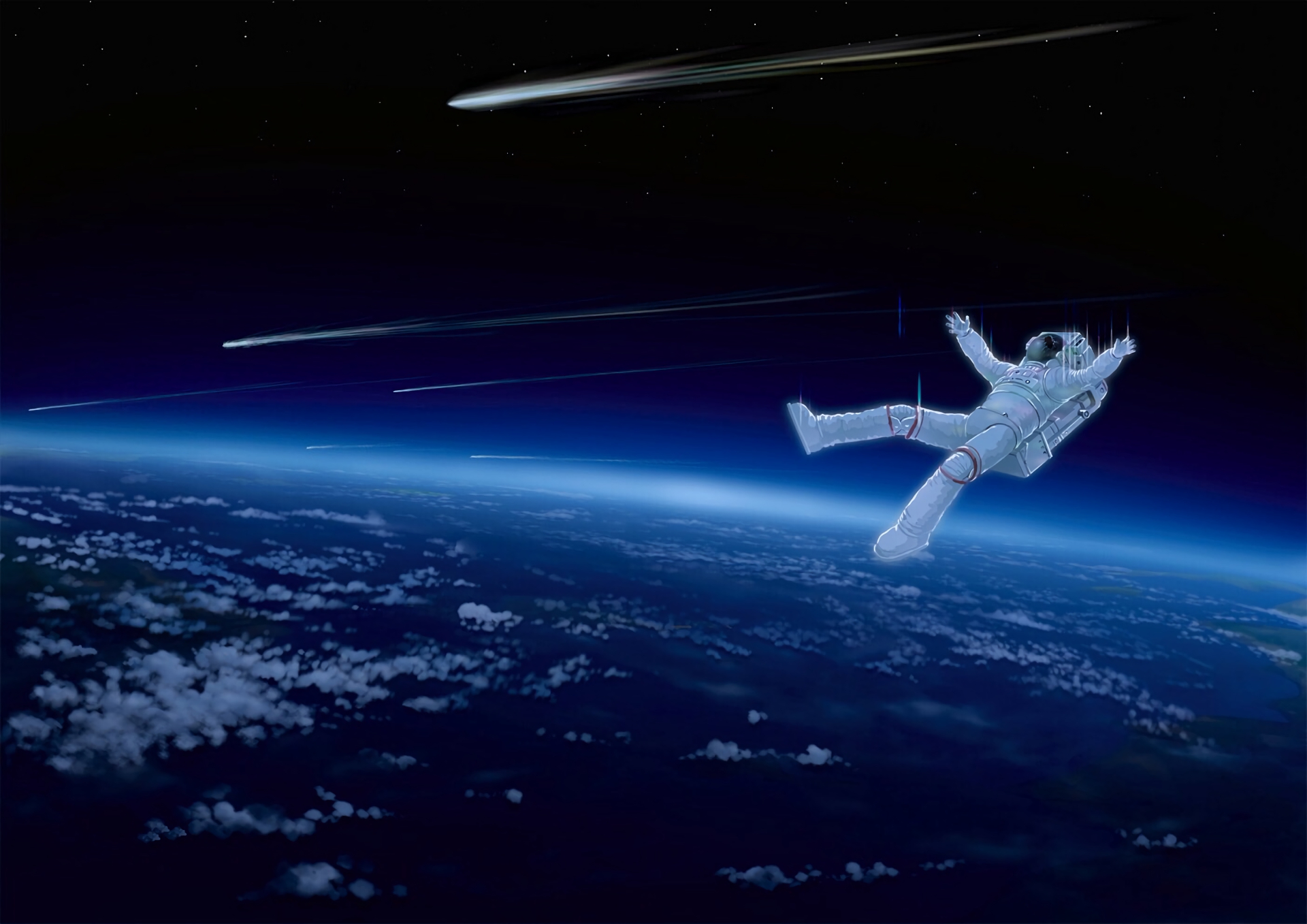 Anime Astronaut HD Wallpaper Anime Astronaut HD Wallpaper