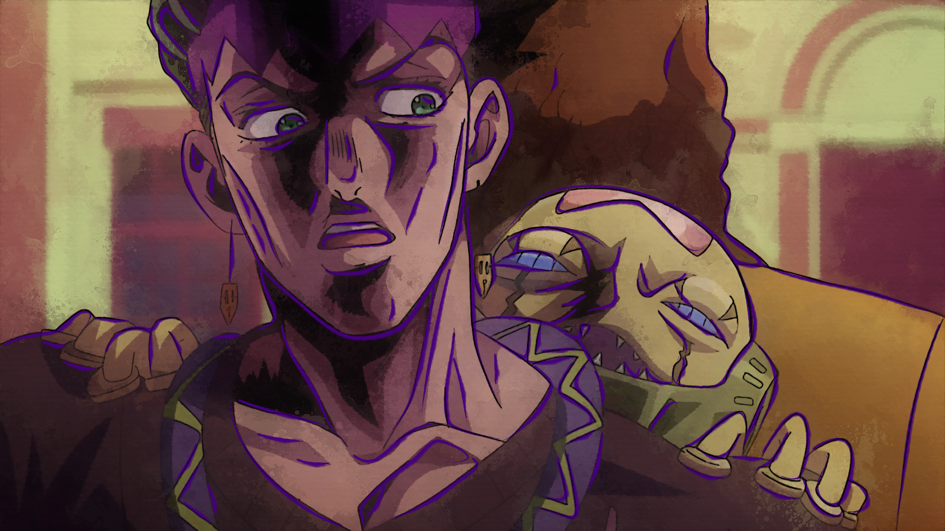 Download Cheap Trick (Jojo's Bizarre Adventure) Rohan Kishibe Anime Jojo's Bizarre Adventure HD Wallpaper by Terumi Nishii