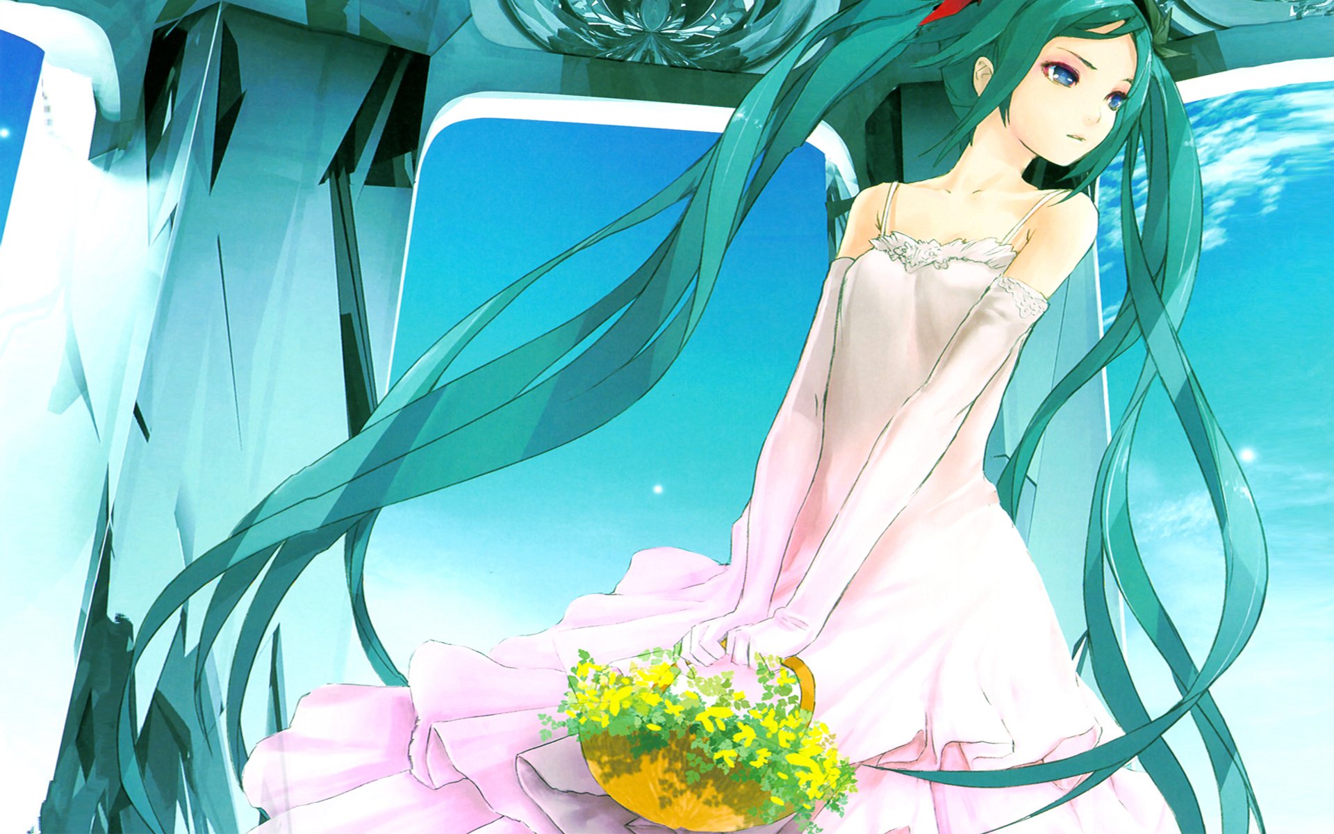 Download Hatsune Miku Cute Blue Anime Vocaloid Cute Anime Blue Anime HD  Wallpaper by Redjuice