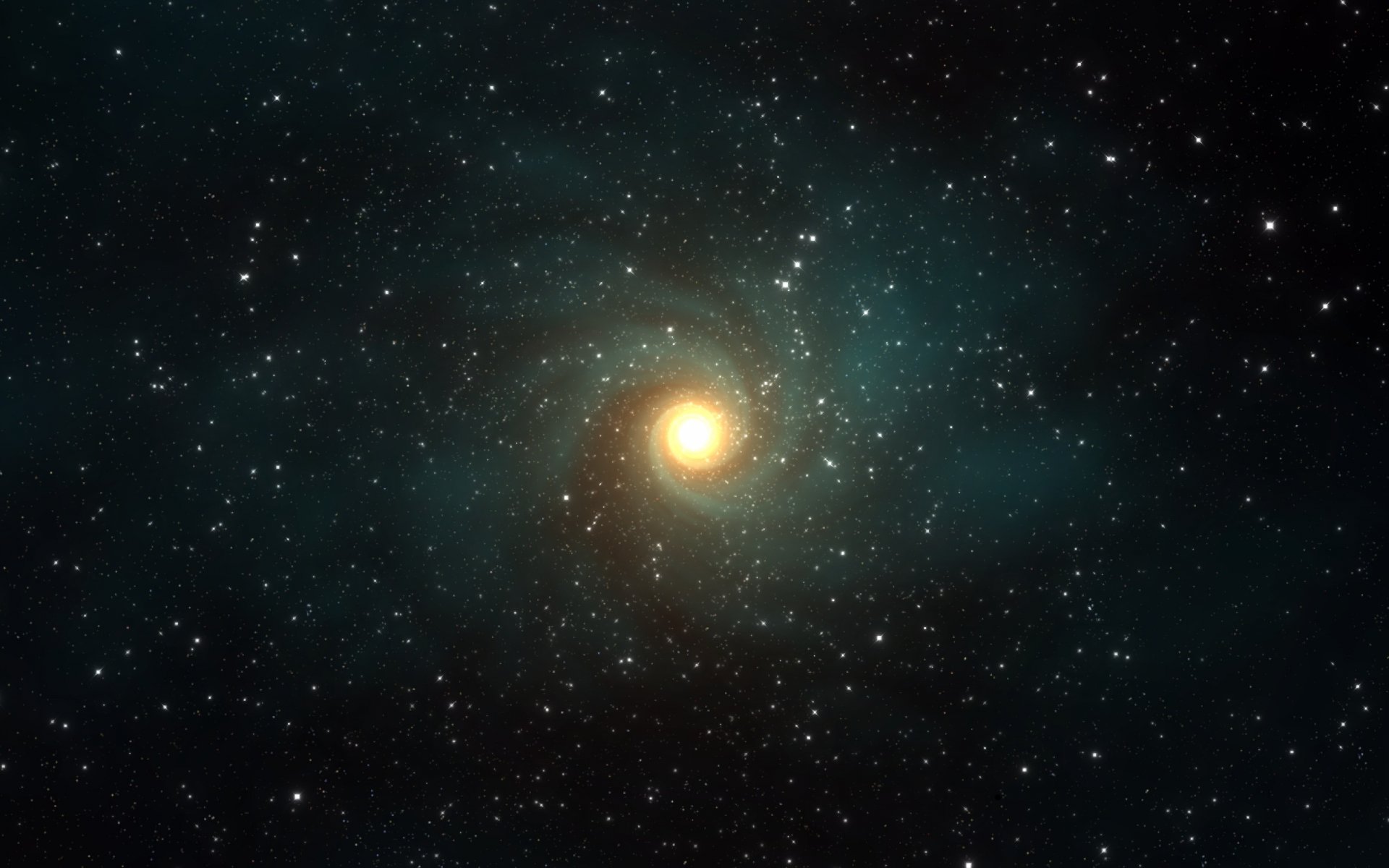 A captivating HD desktop wallpaper featuring a bright star at the center of a swirling cosmic backdrop, embodying the essence of Sci-Fi and the vastness of space.