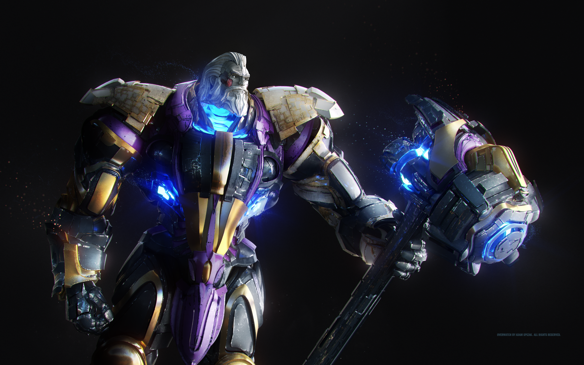 Download Reinhardt (Overwatch) Video Game Overwatch HD Wallpaper by Adam Spizak