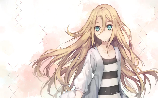 aqua eyes long hair blonde Rachel Gardner Anime Original HD Desktop Wallpaper | Background Image