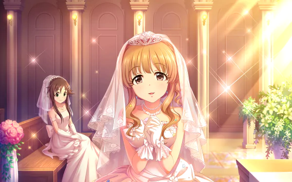 Kirari Moroboshi Yuki Himekawa Anime THE iDOLM@STER: Cinderella Girls Starlight Stage HD Desktop Wallpaper | Background Image