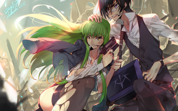 Anime Code Geass C.C. Lelouch Lamperouge HD Wallpaper | Background Image