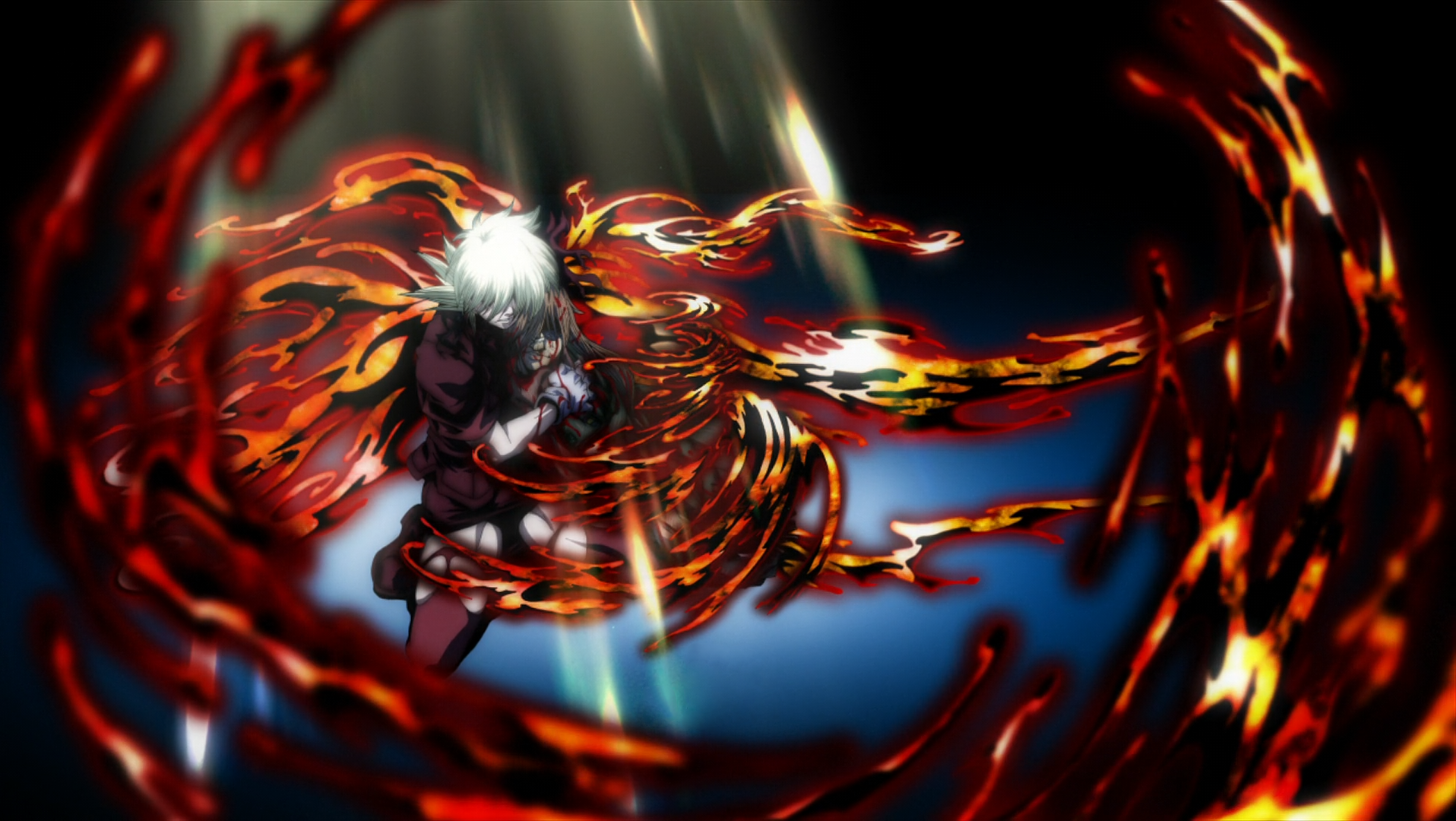 Download Captivating Hellsing Anime Character In Action Wallpaper
