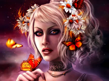  Butterfly Fantasy Girl by Gracjana Zielinska