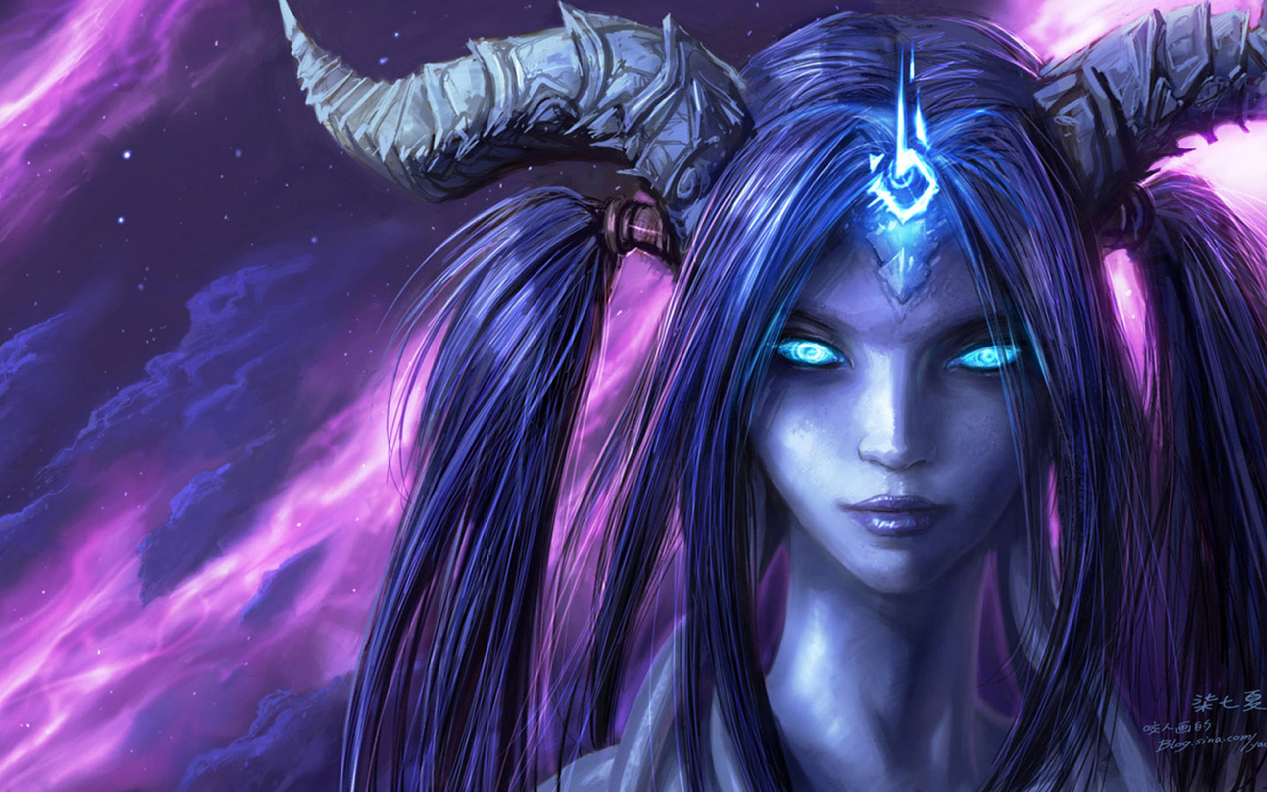 Draenei Demon Hunter HD Fantasy Wallpaper Draenei Demon Hunter HD Fantasy Wallpaper