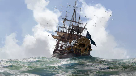 pirate ship video game Skull and Bones HD Desktop Wallpaper | Background Image