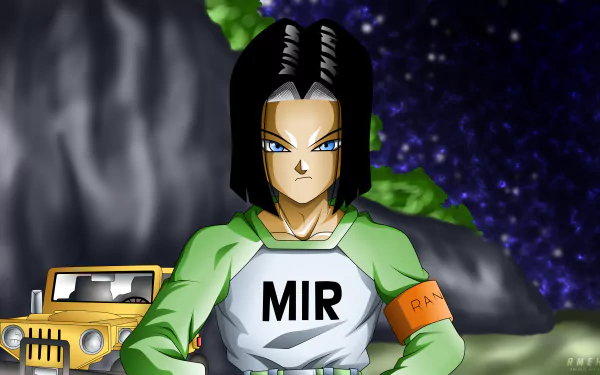 Android 17 (Dragon Ball) Anime Dragon Ball Super HD Desktop Wallpaper | Background Image