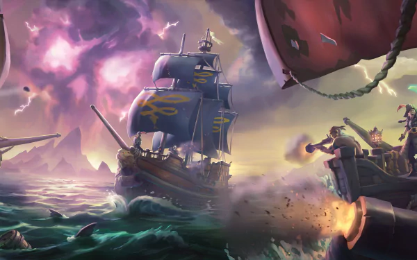 pirate pirate ship video game Sea Of Thieves HD Desktop Wallpaper | Background Image