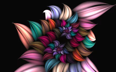 colorful artistic flower HD Desktop Wallpaper | Background Image