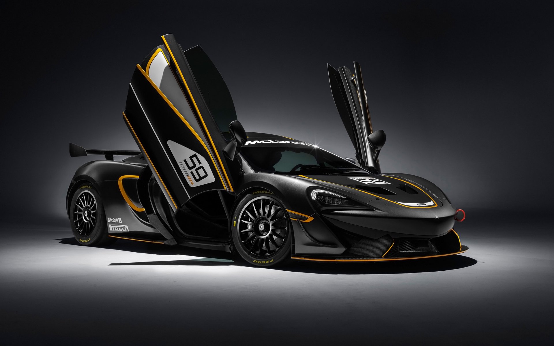 Download Race Car McLaren McLaren 570S Car Supercar Vehicle McLaren 570S GT4 HD Wallpaper