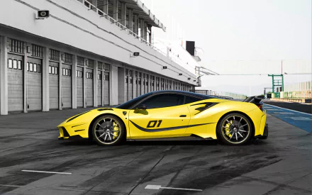 yellow car race car Ferrari car supercar vehicle Ferrari 488 GTB Siracusa HD Desktop Wallpaper | Background Image