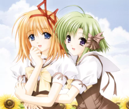 Kaede Fuyou Asa Shigure Anime Shuffle! HD Desktop Wallpaper | Background Image