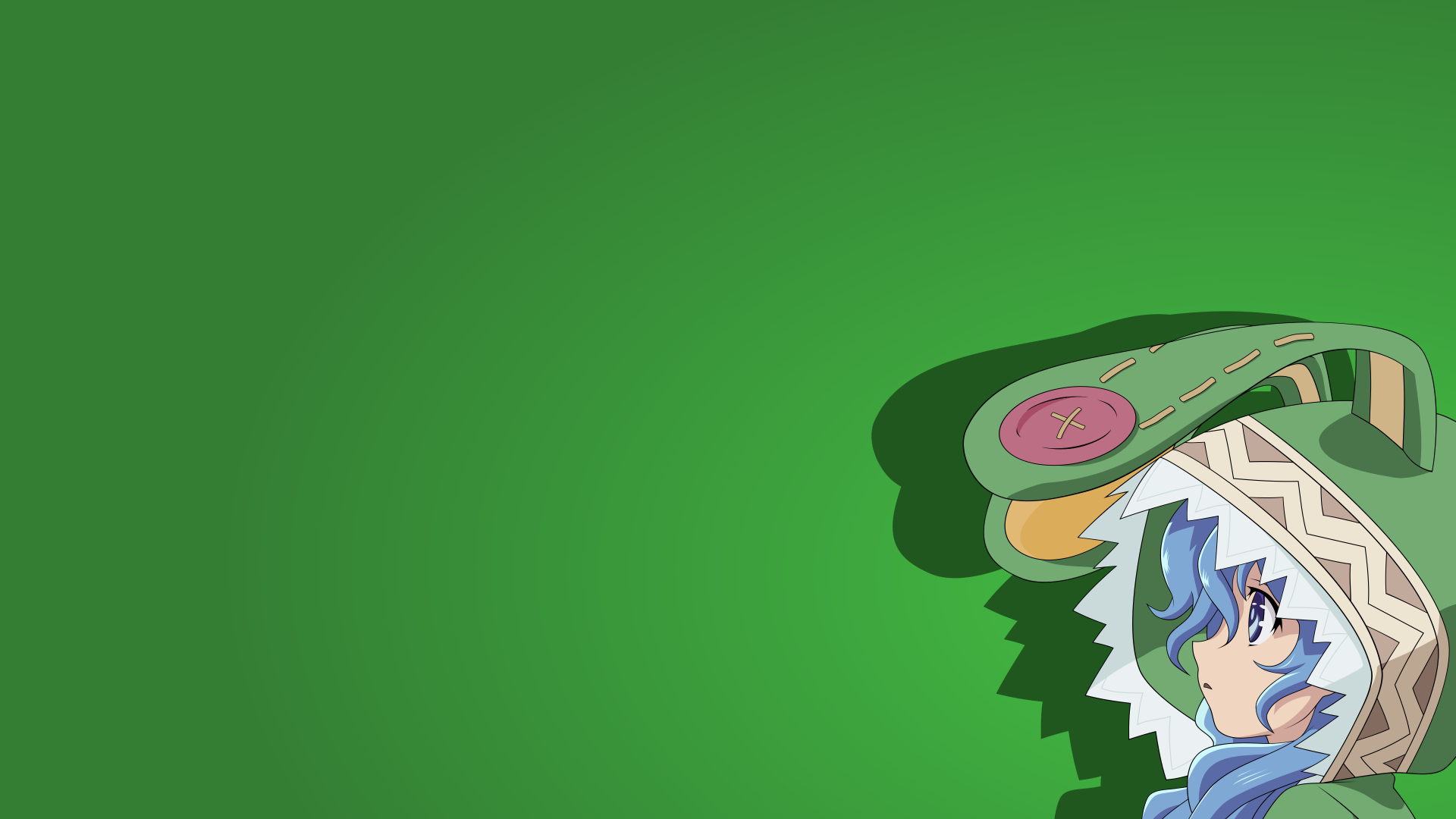 4K Ultra HD PC desktop wallpaper featuring an anime character from Date A Live with a green background and detailed colorful attire.