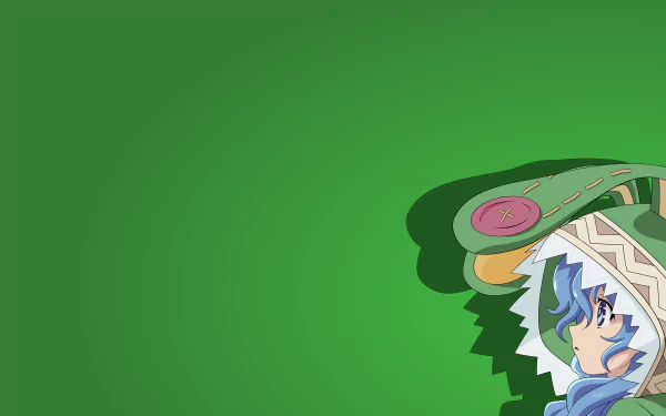 4K Ultra HD PC desktop wallpaper featuring an anime character from Date A Live with a green background and detailed colorful attire.