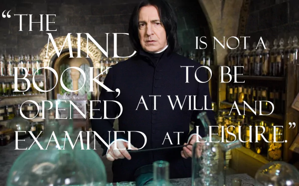 Severus Snape quote Alan Rickman movie Harry Potter and the Order of the Phoenix HD Desktop Wallpaper | Background Image