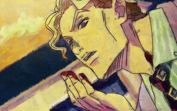 Yoshikage Kira Anime Jojo's Bizarre Adventure HD Desktop Wallpaper | Background Image