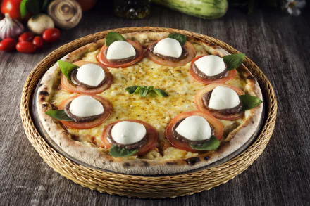 mozzarella still life cheese food pizza HD Desktop Wallpaper | Background Image