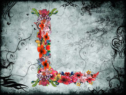  Artistic Letter "L" by SISSI12