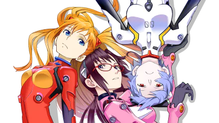 Mari Makinami Illustrious Rei Ayanami Asuka Langley Sohryu Anime Evangelion: 2.0 You Can (Not) Advance HD Desktop Wallpaper | Background Image