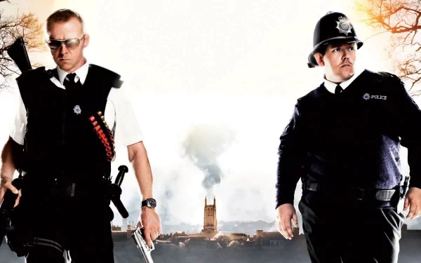 movie Hot Fuzz HD Desktop Wallpaper | Background Image