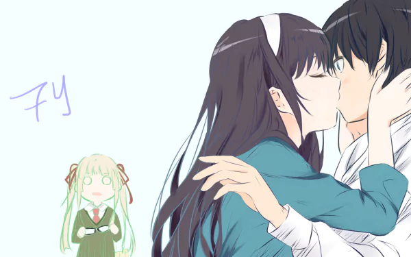 Tomoya Aki Eriri Spencer Sawamura Utaha Kasumigaoka Anime Saekano: How to Raise a Boring Girlfriend HD Desktop Wallpaper | Background Image