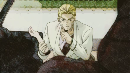 Yoshikage Kira Anime Jojo's Bizarre Adventure HD Desktop Wallpaper | Background Image
