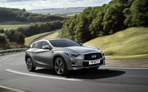 silver car car Infiniti vehicle Infiniti Q30 HD Desktop Wallpaper | Background Image