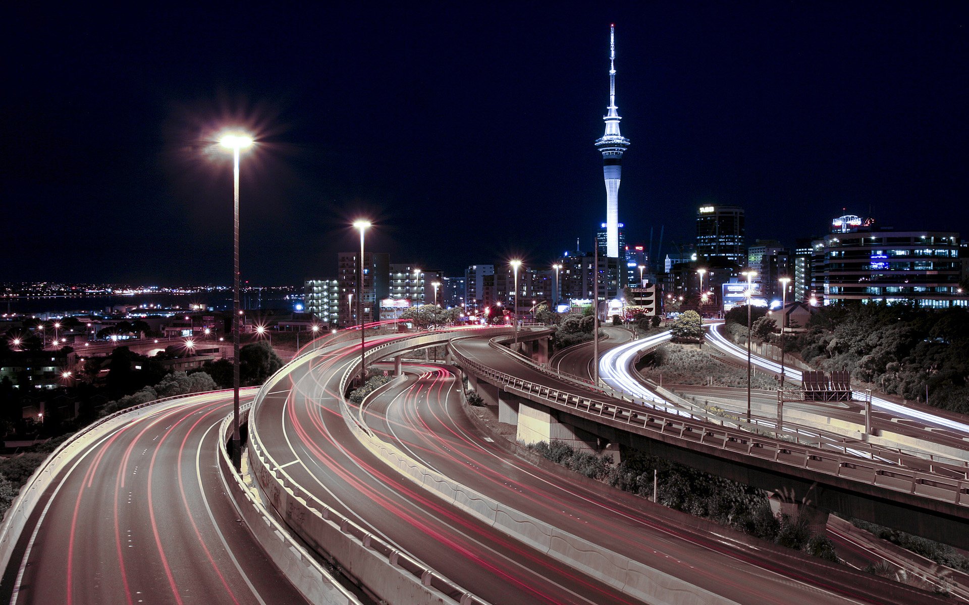 Download New Zealand Auckland Man Made Road HD Wallpaper